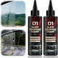 D1 Glass Polishing Liquid, 2025 New Car Glass Oil Film Remover and Auto Scratch Repair Compound, Car Glasses Polishing Compound, Anti-Fog Hydrophobic Coating Spray with Sponge (black-2pcs)