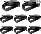 8 PCS Sunglass Holder for Car Sun Visor, Eyeglasses Hanger Mount Visor Organizer with Ticket Card Clip, Universal Glasses Hanger Clip Auto Interior Accessories for Car SUV Truck