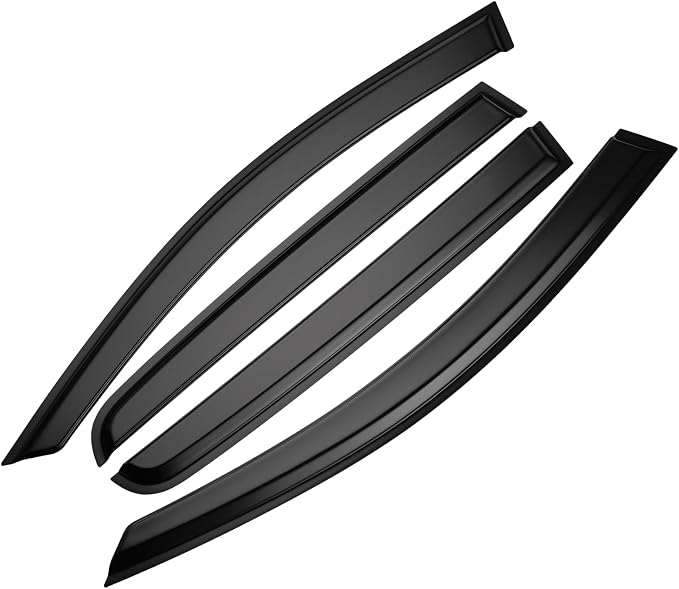 Tape-on Sun/Rain Guard Side Window Visor Deflectors Rain Guards for GMC Acadia 2017 2018 2019 2020 2021 2022 2023，Window deflectors