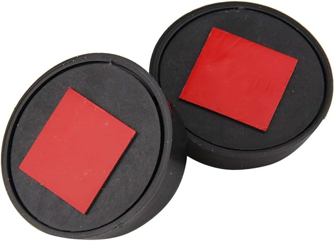 x Blind Spot Mirror, 1.5'' Black Round HD Glass Convex Rear View Mirror, 360° Rotate Wide Angle, Universal for Car SUVs Truck Motorcycle(2 Pcs)