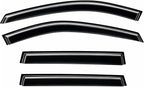 2021-2026 Tape-On Rain Guards for Nissan Rogue Side Window Visor Deflectors S SV SL Platinum Tinted Vent Shade Protectors 2022 2023 2024 2025