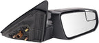 Passenger Side Mirror Assembly Power Paint to Match Textured Non Foldaway Compatible with 2011-2012 Ford Mustang