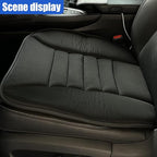 Car Seat Cushion Pad, Memory Foam Automotive Butt Cushion with Non-Slip Silicone Bottom, Breathable Driver Seat Protector for Vehicle, Home and Office Chairs (Black)