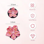 6Pcs Cute Car Air Freshener Vent Clips Flower Air Vent Clips for Fresheners Pink Hawaiian Hibiscus and Cherry Blossom Car Accessories Aesthetic Interior Decor for Women Peach Blossom