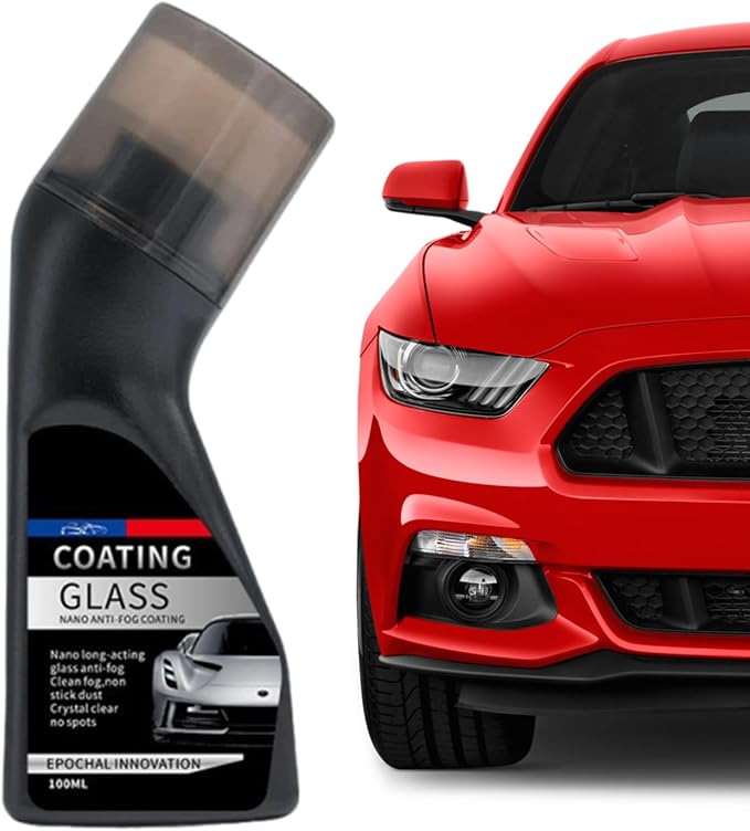 Glass Coating Windshield 100ml – Sponge Brush Cleaner Anti, Fog Glasses Clear Vision, Cleaning Window Shower Door Mirror | Windshield - 100ml Sponge Brush Cleaner Anti Fog Coating For Glasses - For