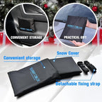 Windproof Windshield Cover for Ice and Snow, Upgraded Thicken Oxford Fabric Car Windshield Cover Best for Ice, Frost & Snow Removal Windshield Snow Cover for All Weather (67x47 Inches)