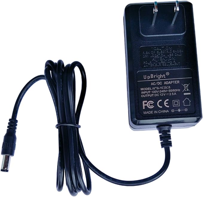 12V AC/DC Adapter Compatible with Snailax SL-262P SL-262M Heat Massage Seat Cushion Memory Foam Support Pad Neck and Lumbar Vibration Massage Motors Back Massager 12VDC Power Supply Charger