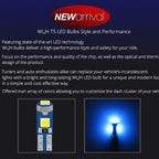 74 Led Bulb Dash Lights 3SMD Super Bright T5 2721 37 286 Wedge PC74 Twist Socket Automotive Instrument Panel Gauge Light Kits Cluster Shift Indicator Interior Bulbs Ice Blue Pack of 20