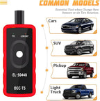 TPMS Relearn Tool for Car Tire Sensor, EL-50448 Tire Pressure Monitor Sensor Activation Reset Tool OEC-T5, System Programming Training for Most Series Vehicles (Red)