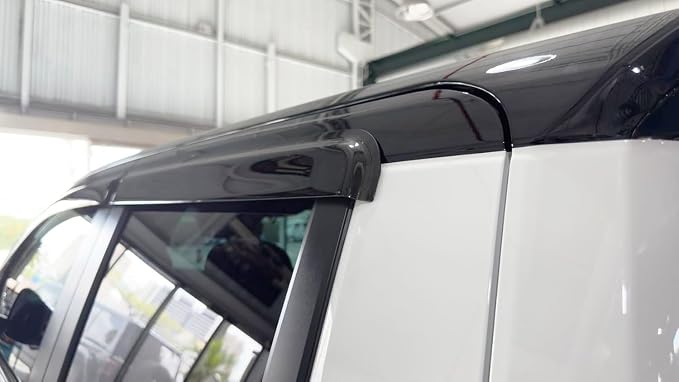 2024-2026 Tape on Rain Guards for Toyota Tacoma Double Cab Side Window Visor Deflectors Heavy Duty Vent Shades 2025