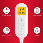 12V/24V Car Electric Blanket for Back Soothing 17" x 33", 4 Heat Settings, 11 Auto-Off, Portable Mini Travel Blanket for Shoulders Neck Hip, Truck, SUV, Washable for Driver Men Women Winter