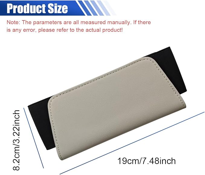 Car Seat Side Storage Pocket, Leather Foldable Auto Door Storage Box, Waterproof Car Trash Can Organizer, Multifunctional Vehicle Interior Accessories for Phones, Glasses, Keys, Cards (Beige)