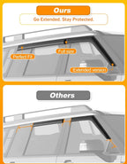 Extra-Thick Window Rain Guard for Hyundai Santa Fe 2024 2025 2026 Rain Guards Side Window Visors Tape-on Vent Visor Window Deflectors Vent Shades