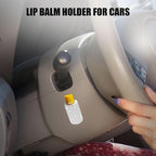 Upright Car Chapstick Holder, Bling Insulating Lip Balm Holder,Rhinestone Car Accessories for Women Interior,Suitable for Most Vehicles. (White)