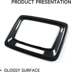 Car ABS Front Roof Reading Light Lamp Trim Carbon Fiber Interior Decal for 2019-2025 Chevy Silverado | for 2019-2021 GMC Sierra 1500 2500 3500 HD Accessories