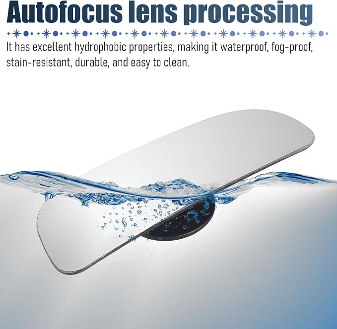 4PCS Car Blind Spot Mirror, Wide Angle HD Glass Rectangle Convex Frameless Side Blindspot Mirror with Adjustable Stick, Auto Exterior Rear View for Wide Angle, Universal for Vehicles (A)