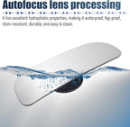 2PCS Car Blind Spot Mirror, Wide Angle HD Glass Rectangle Convex Frameless Side Blindspot Mirror with Adjustable Stick, Auto Exterior Rear View for Wide Angle, Universal for Vehicles (A)