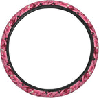 Cartoon Flamingos Steering Wheel Covers Anti-Slip Elasticity Car Accessories Steering Wheel Protector Universal 15 Inch for Cars SUV Vehicle Truck