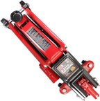 T83006 Torin Hydraulic Trolley Service/Floor Jack with Extra Saddle (Fits: SUVs and Extended Height Trucks): 3 Ton (6,000 lb) Capacity, Red
