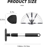 Car Windshield Cleaner, Microfiber Vehicles Window Cleaning Tool with 3PCS Reusable Cloth Pads, Automotive Washing Interior ＆ Exterior Glass Supplies Accessories, Universal Fit (Triangle)