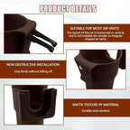 Car Cup Holder Expander, Cup Holder for Car, 2-in-1 Mobile Phone Drink Adapter, Auto Interior Accessories Multifunction Auto Seat Back and Armrest Box Storage Device for Most Vehicles (Brown)