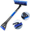Ice Scrapers for Car Windshield, Upgraded 31 Inch Snow Scraper and Brush Combo Extendable 360° Pivoting Ice Snow Removal Tool for Car, Truck, SUV, Christmas(Blue)