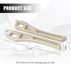 Car Seat Gap Filler, 2PCS Crevice Blocker Stopper Between Vehicle Seat Console, No Drop Automotive Fill Crevice Guard Interior Accessories, Universal for SUV Truck Sedan (Beige)