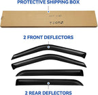 Window Visors Rain Guards for 1997-2017 Ford Expedition, Out-Channel Window Vent Wind Deflectors Visors Shades for 2007-2017 Expedition XL, 1998-2017 Lincoln Navigator