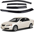 Tape-On Window Visors 4-Piece for 2004 2005 2006 2007 2008 Acura TL Sun Rain Guard Shield Shade Smoke 94057