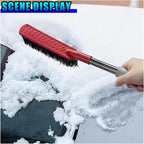2 in 1 Snow Brush and Ice Scraper for Car Windshield, 22.83" Winter Automotive Window Snow Shovel with Ergonomic Foam Grip, Detachable Vehicle Windshield Deicer for Car, SUV, Truck (Red)