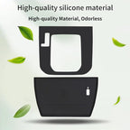 Center Console Wireless Charging Protective Mat and Center Console Cover Carbon Fiber fits for 2025 Forester Accessories Inserts Liner Anti-Slip Anti-Dust Waterproof Mats