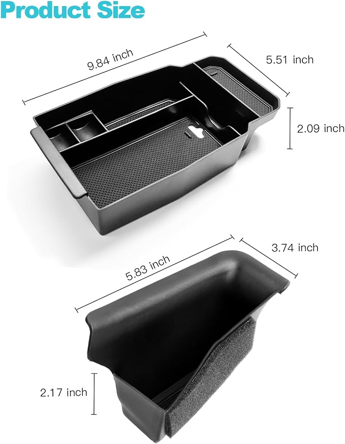5Pcs for 2023-2026 Mazda CX50 Center Console & Door Handle Organizer | for 2023-2026 Mazda CX-50 Accessories Console Armrest Tray Side Door Trash Container Storage Door Handle Pocket Insert
