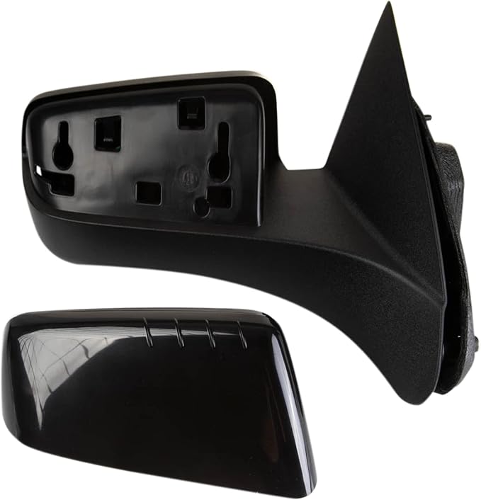 Power Heated Side Mirror Set Driver & Passenger Smooth Black Compatible with 2008-2011 Ford Focus FO1320317 FO1321317