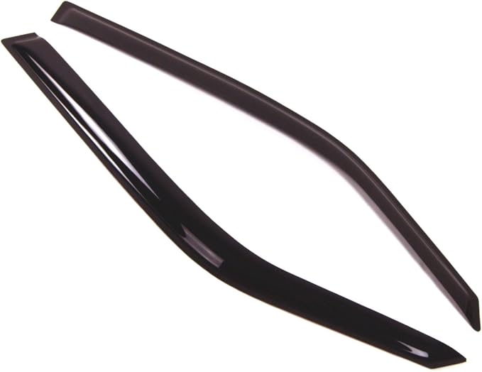 WD2-034 Dark Smoke 2 Pcs Set Window Visor (Outside Mount) Deflector Rain Guard Compatible with 1982-1994 Chevrolet Cavalier Coupe