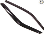 Outside Mount Window Vent Visors Rain Guards Compatible with Pontiac Sunbird Coupe 1986-1994 | Side Window Wind Deflectors Rain Shields | Smoke Tinted, 2 Pcs Set, DGWV-034-4