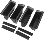 4pcs Door Handle Organizer for 2019-2025 2026 Dodge Ram 1500 Accessories Front and Rear Door Side Storage Box Insert Grab Handle Pocket ABS Plastic