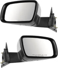 2 Piece Driver and Passenger Side Mirror Assembly Set Electric Adjustment Heated Memory Chrome Compatible with 2005-2007 Ford Five Hundred Mercury Montego FO1320376 FO1321376