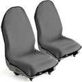Car Seat Towel Cover for Post Gym Workout, Running and Swimming, 2 Pack Universal Fit Anti-Slip Waterproof Sweating Bucket Seat Protector for Cars, SUVs and Trucks, Grey