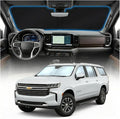 for Chevy Suburban Sun Shade Windshield Cover - Custom Fit Suburban Accessories 2021-2024 2025 Sunshade Foldable UV Protection & Heat Shield Sun Visor Accessories