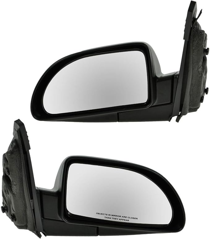 2 Piece Driver and Passenger Side Mirror Assembly Set Electric Adjustment Non-Heated No Memory Black Compatible with 2005-2009 Chevrolet Equinox 2002-2007 Saturn Vue GM1320268 GM1320271