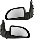 2 Piece Driver and Passenger Side Mirror Assembly Set Electric Adjustment Non-Heated No Memory Black Compatible with 2005-2009 Chevrolet Equinox 2002-2007 Saturn Vue GM1320268 GM1320271