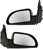 2 Piece Driver and Passenger Side Mirror Assembly Set Electric Adjustment Non-Heated No Memory Black Compatible with 2005-2009 Chevrolet Equinox 2002-2007 Saturn Vue GM1320268 GM1320271