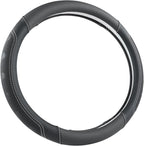 Car Steering Wheel Cover for Toyota RAV4,Camry,Highlander,Corolla,Prius,Tacoma,Standard Size - Black+Gray Line