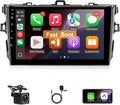 Linux Car Stereo for Toyota Corolla 2008-2012, 9Inch IPS Touchscreen for Corolla Car Radio with Carplay Android Auto Mirror Link FM EQ Backup Camera SWC (for Toyota Corolla 2008-2012)