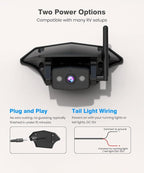 Wireless RV Backup Camera: 30Min Plug and Play Setup, Smooth Live View Even Past 60ft, 7.2" 1080P DVR Monitor, Super IR Night Vision Back up Camera Works with Pre-Wired RV, 5th Wheel, Trailer