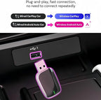 Mini Wireless Carplay Adapter Compatible with Mercedes-Benz S550 2007-2009 | Wireless Adapter, Convert Wired To Wireless, USB & Type C for Apple IOS 10+, Android 11+, Car Interior Accessories