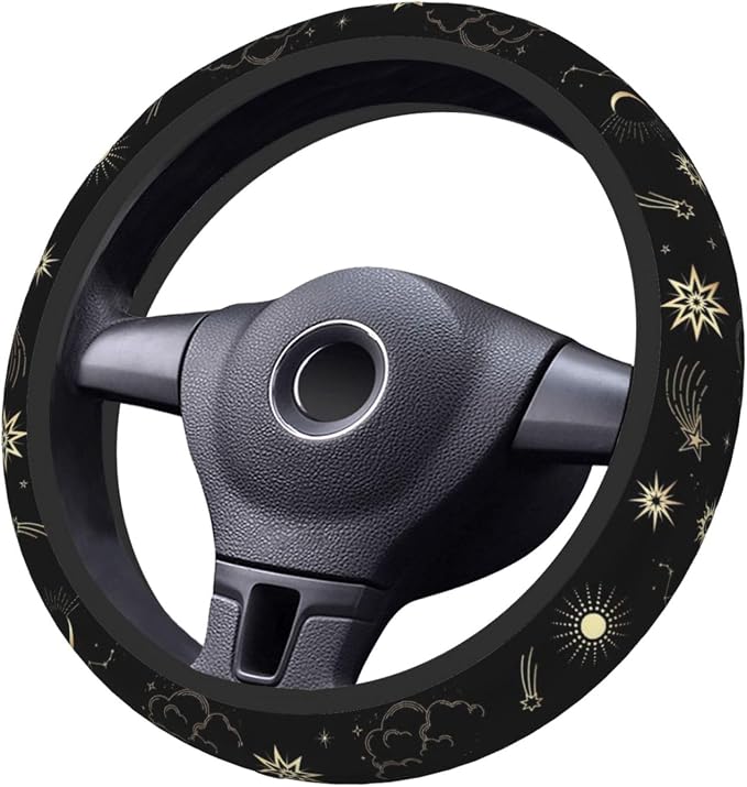 Moon and Star Steering Wheel Cover Car Accessories