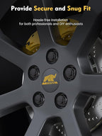 1/2-20 Lug Nuts Replacement for 1987-2018 Jeep Wrangler, 1993-2010 Jeep Grand Cherokee, 1991-2020 Ford Explorer - 20pcs Aftermarket Wheel Black Closed End Lug Nut