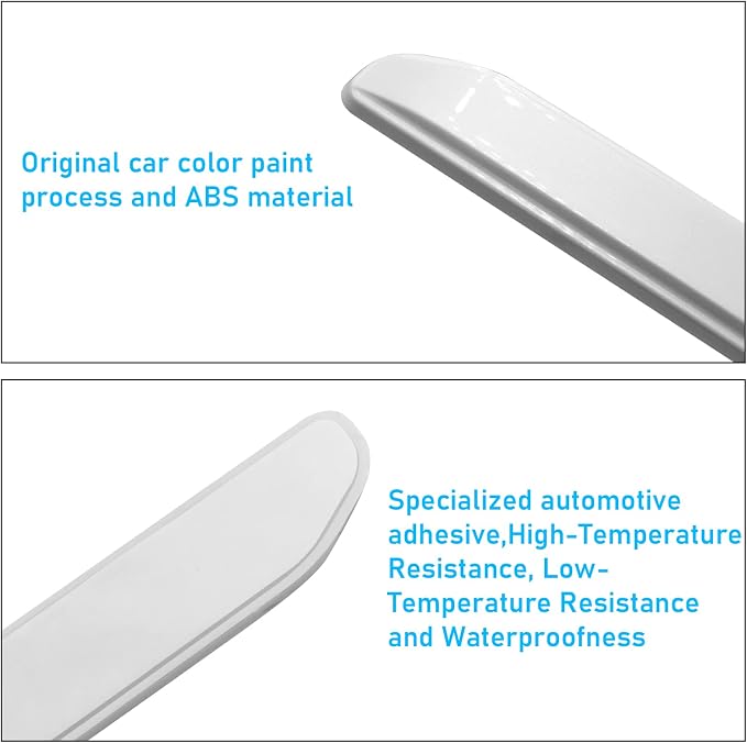 Compatible with Tesla Model 3 Door Edge Guards Protector,4 Pcs White Car Door Anti-Collision Strips for Model 3 2017 2018 2019 2020 2021 2022 2023 Scratch Guard Model 3 Door Protector Strip