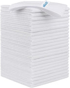 White Microfiber Cleaning Cloth, 24 Pack Cleaning Towels for Kitchen, Lint Free, Scratch-Free, Highly Absorbent, and Reusable Cleaning Rags for House, Window and Glass, Cars, 11.5 X11.5 inch